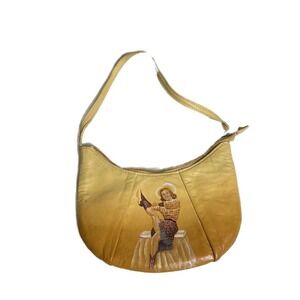 Icon Degas Ballet Dancers Leather Hobo Shoulder‎ Bag
